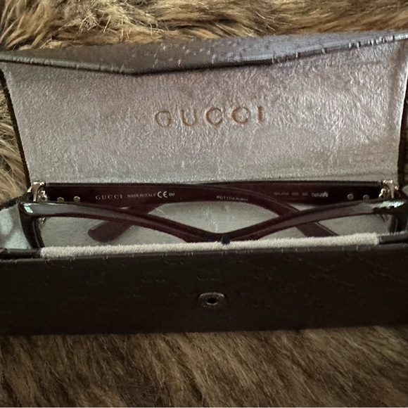 GUCCI GG3714 Women’s Eyeglasses Frames GH3714 ODO Tropical Burgundy 54mm 120 RX - Picture 5 of 8